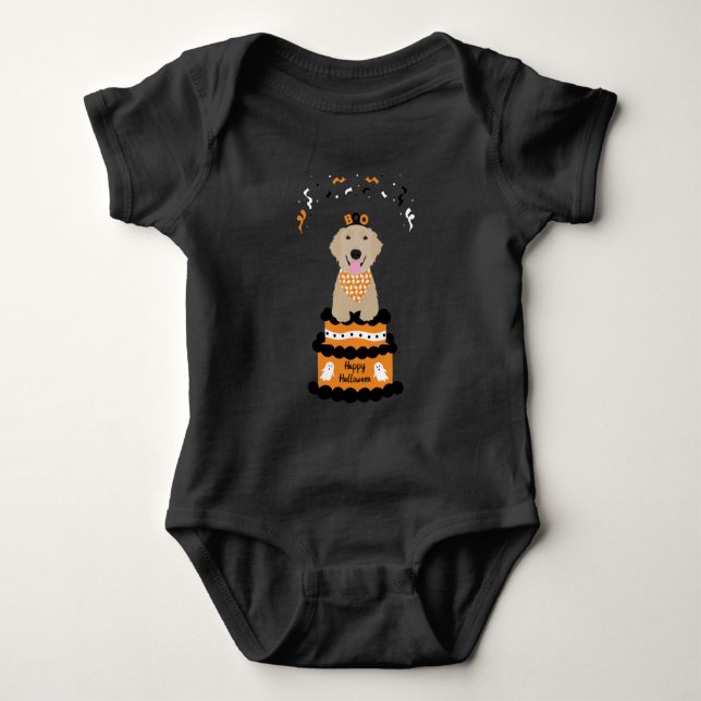 Happy halloween Golden Retriever Taloky Ghost Boo T Shirt (Framsida)