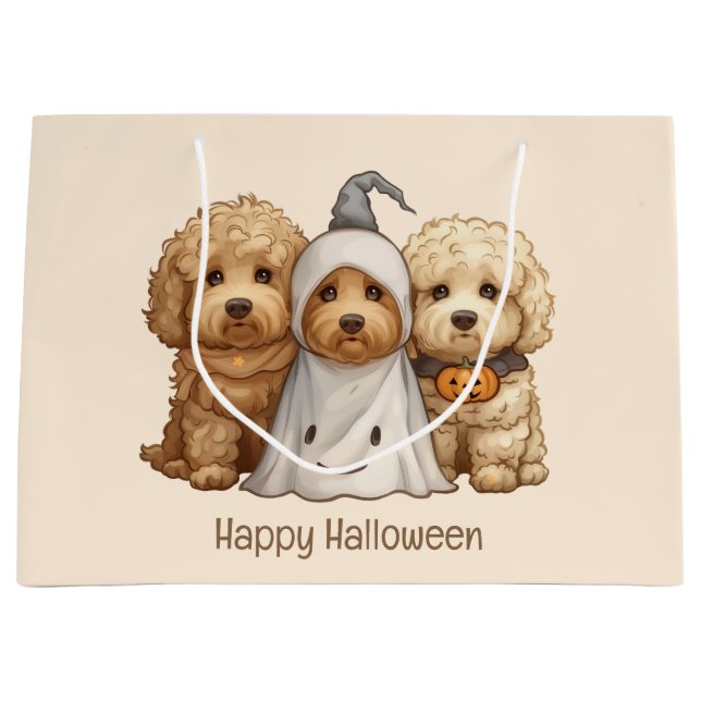 Happy halloween Goldendoodle Hundar (Framsidan)