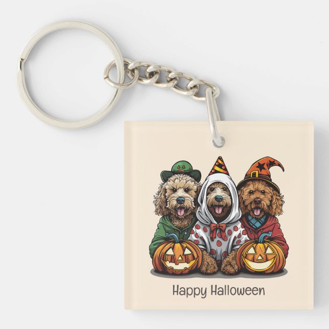 Happy halloween Goldendoodle Hundar (Framsidan)