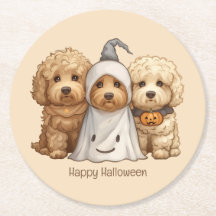 Happy halloween Goldendoodle Hundar