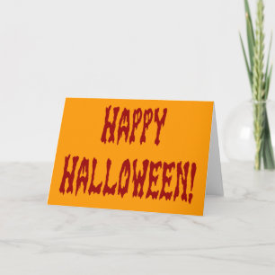 Happy halloween Gore Text Kort