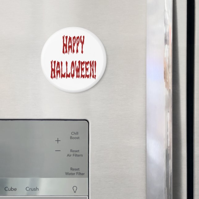 Happy halloween Gore Text Magnet (In Situ (Fridge))