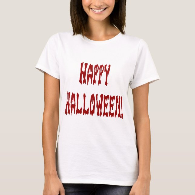 Happy halloween Gore Text T-shirt (Framsida)