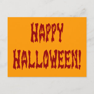 Happy halloween Gore Text Vykort
