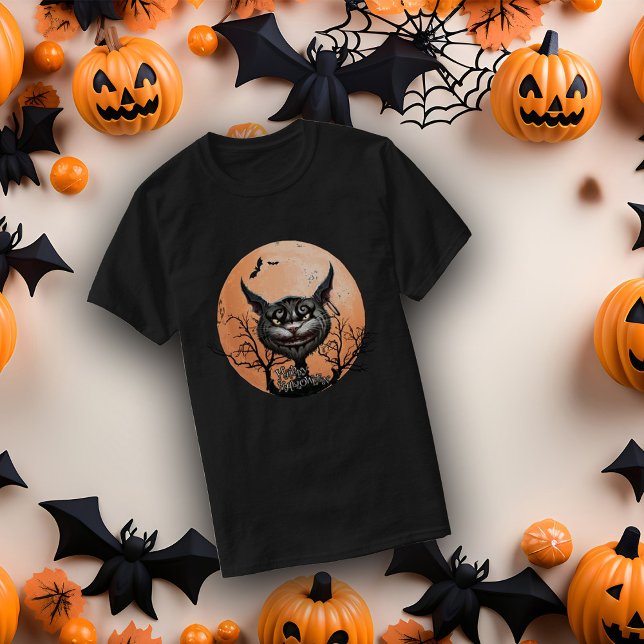 Happy halloween Goth Cat T Shirt (Skapare uppladdad)