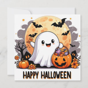 Happy halloween-gratulationskort kort