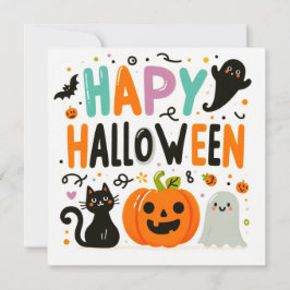 Happy halloween-gratulationskort kort