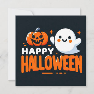 Happy halloween-gratulationskort kort