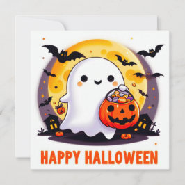 Happy halloween-gratulationskort kort