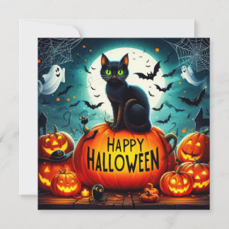 Happy halloween-gratulationskort kort