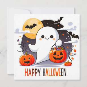 Happy halloween-gratulationskort kort