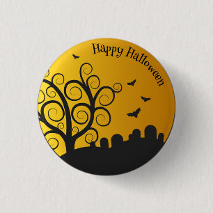 Happy halloween Graveyard Fäst knapp
