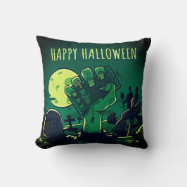 Happy halloween Graveyard Zombie Hand Kudde