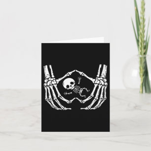 Happy halloween Gravida Baby Skeleton New mamma Sp Kort