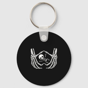 Happy halloween Gravida Baby Skeleton New mamma Sp Nyckelring