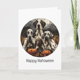 Happy halloween Great dane Hundar Jack o lantern Kort
