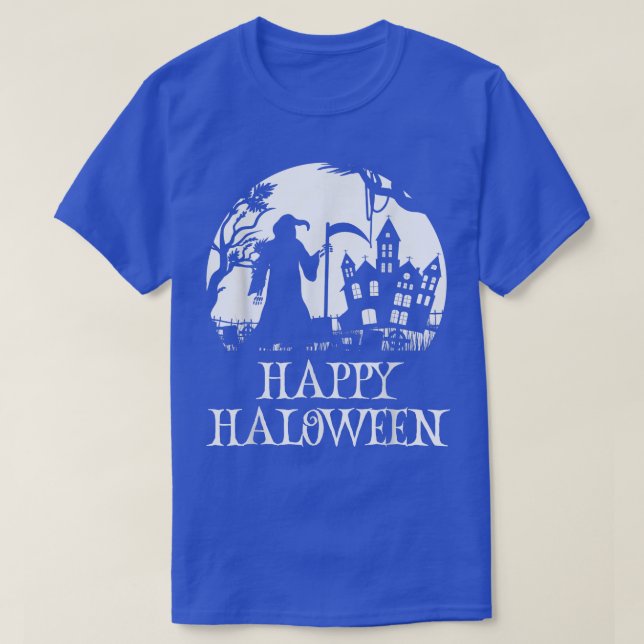 Happy halloween Grim Reaper Haunted House Kids & T Shirt (Design framsida)