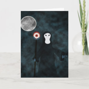 Happy halloween Grim Reaper Night Måne Kort