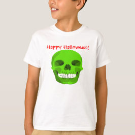 Happy halloween Grönt skalle Kid Tee