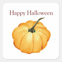 Happy halloween gullig orange pumpkin Sticker
