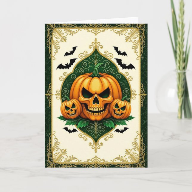 Happy halloween, Halloween-kort, alla kort (Framsida)