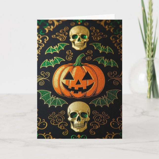 Happy halloween, Halloween-kort, alla kort (Framsida)