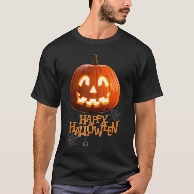 Happy halloween Halloween-pumppresentationspump T Shirt (Framsida)
