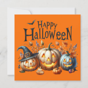 Happy halloween-hälsningskort
