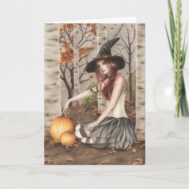 Happy halloween-hälsningskort kort (Framsida)