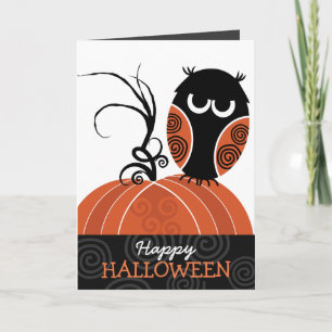 Happy halloween-hälsningskort kort