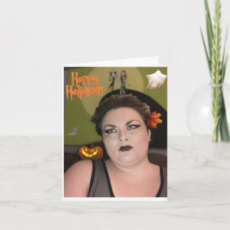 Happy halloween-hälsningskort kort