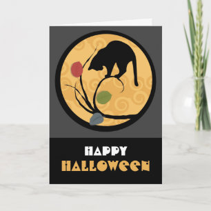 Happy halloween-hälsningskort kort