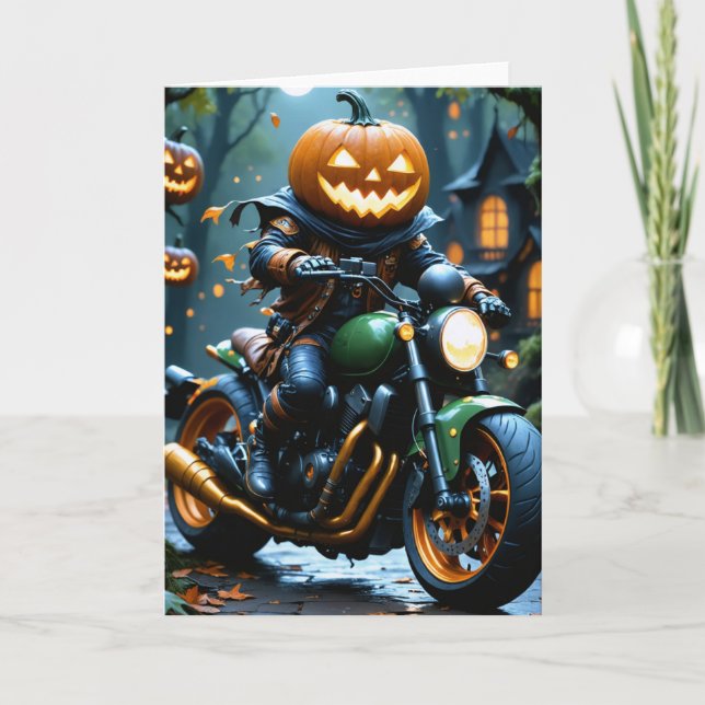 Happy halloween-hälsningskort meddelande (Framsida)