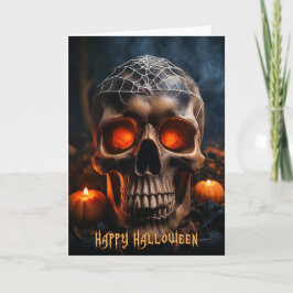 Happy halloween-hälsningskort meddelande