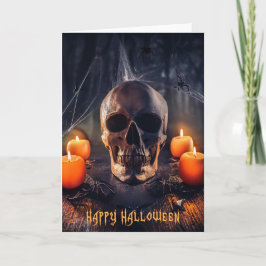 Happy halloween-hälsningskort meddelande