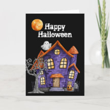 Happy halloween-hälsningskort