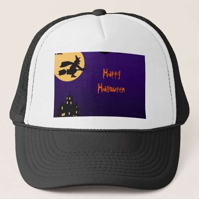 Happy halloween Hat Truckerkeps (Framsida)