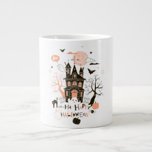 Happy halloween Haunted House Jumbo Mugg