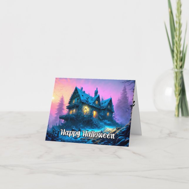Happy halloween Haunted House Kort (Framsida)