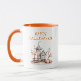 Happy halloween Haunted House Mugg