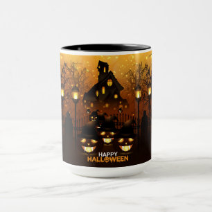 Happy halloween Haunted House Mugg
