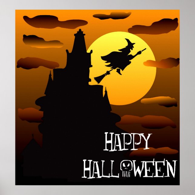 Happy halloween Haunted House Poster 2 (Framsidan)