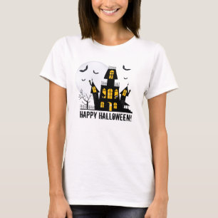 Happy halloween Haunted House T Shirt