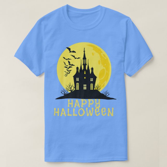 Happy halloween, Haunted House T Shirt (Design framsida)