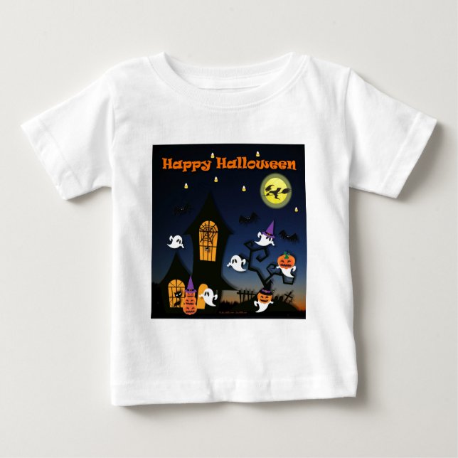 Happy halloween Haunted House Tee (Framsida)