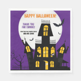 Happy halloween Haunted House Vampire Fladdermus N Pappersservett