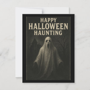 Happy halloween Haunting - Ghokostkort Vykort