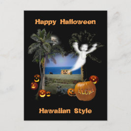 Happy halloween Hawaiian Stil Vykort
