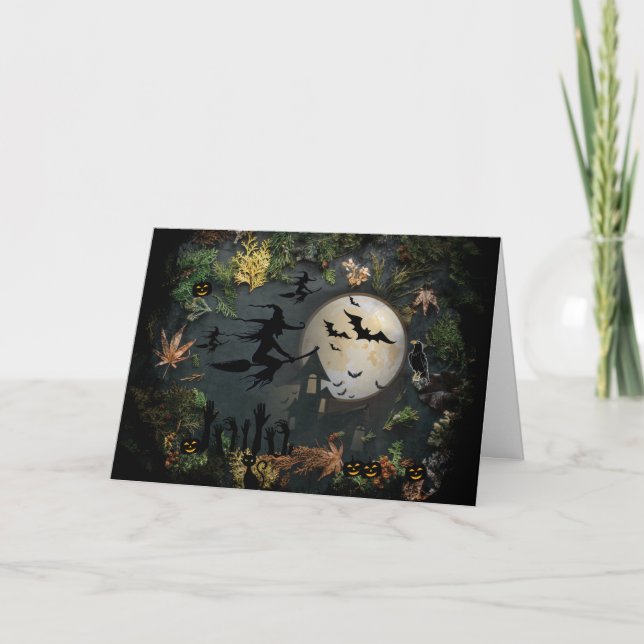Happy halloween Helgdag-kort Helgkort (Framsida)