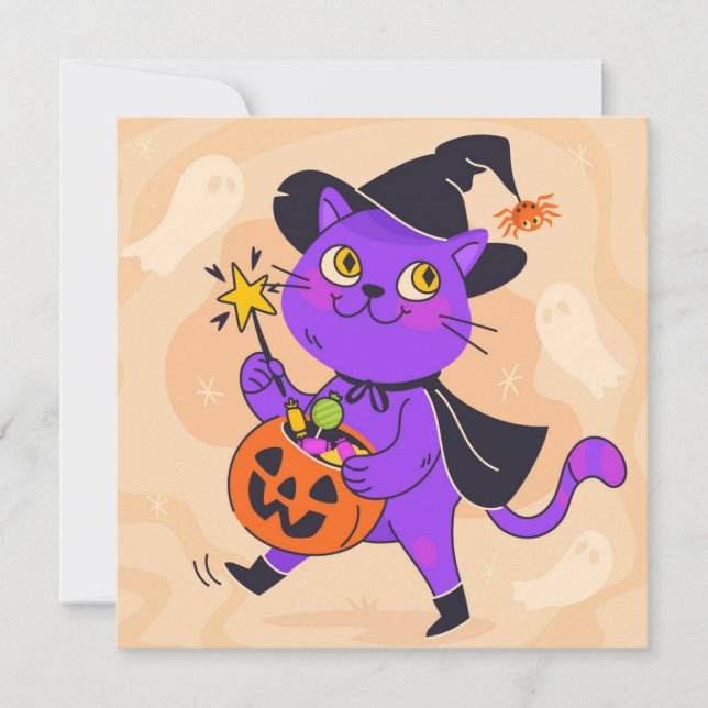 Happy halloween Helgdag-kort Julkort (Framsida)